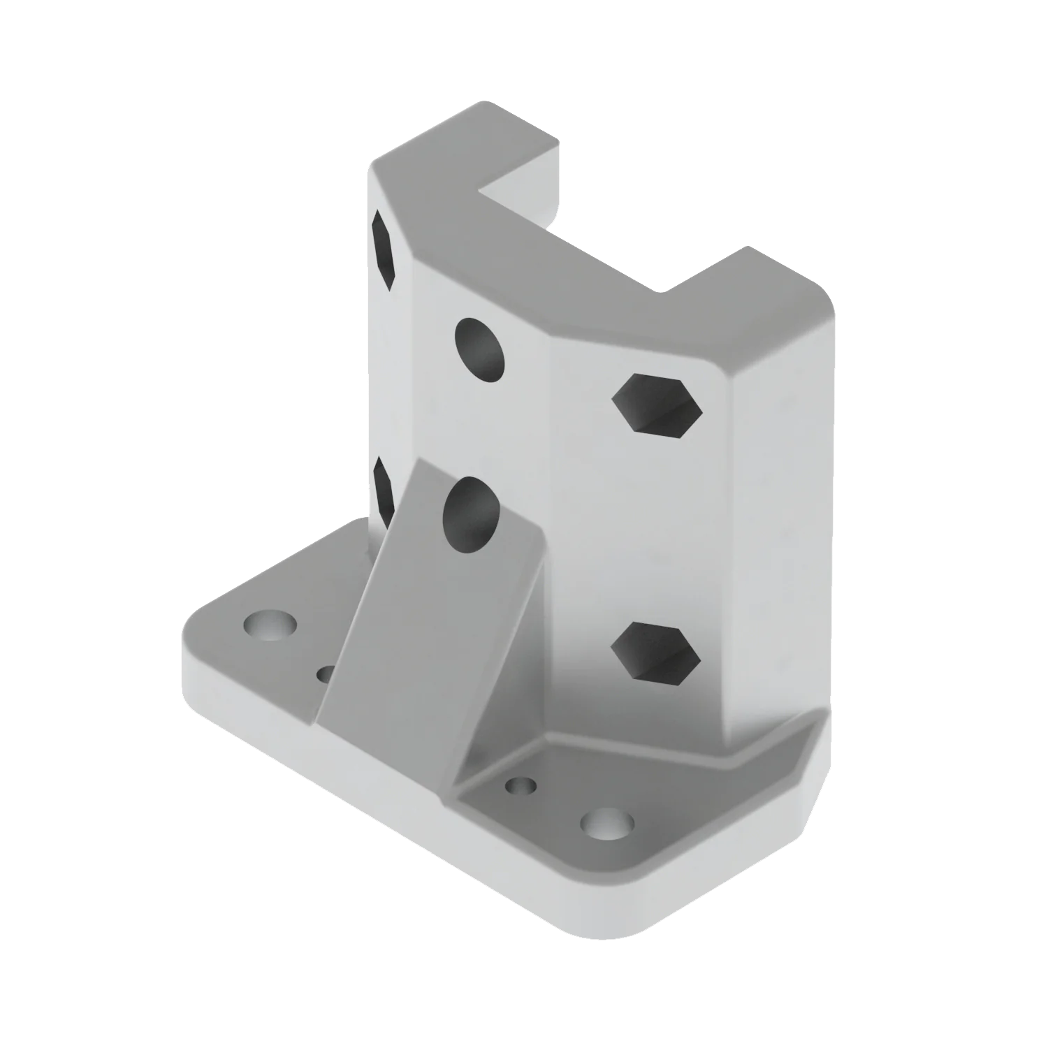 Ground fixing bracket in aluminium